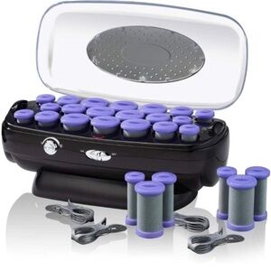 Purple and Black Hair Hot Roller Set